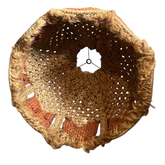 Handmade Retro Mid Century Mod Macrame Lamp Shade - Picture 5 of 7